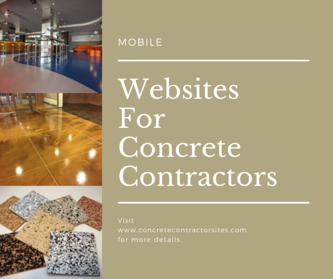 Mobile Websites For Concrete Contractors